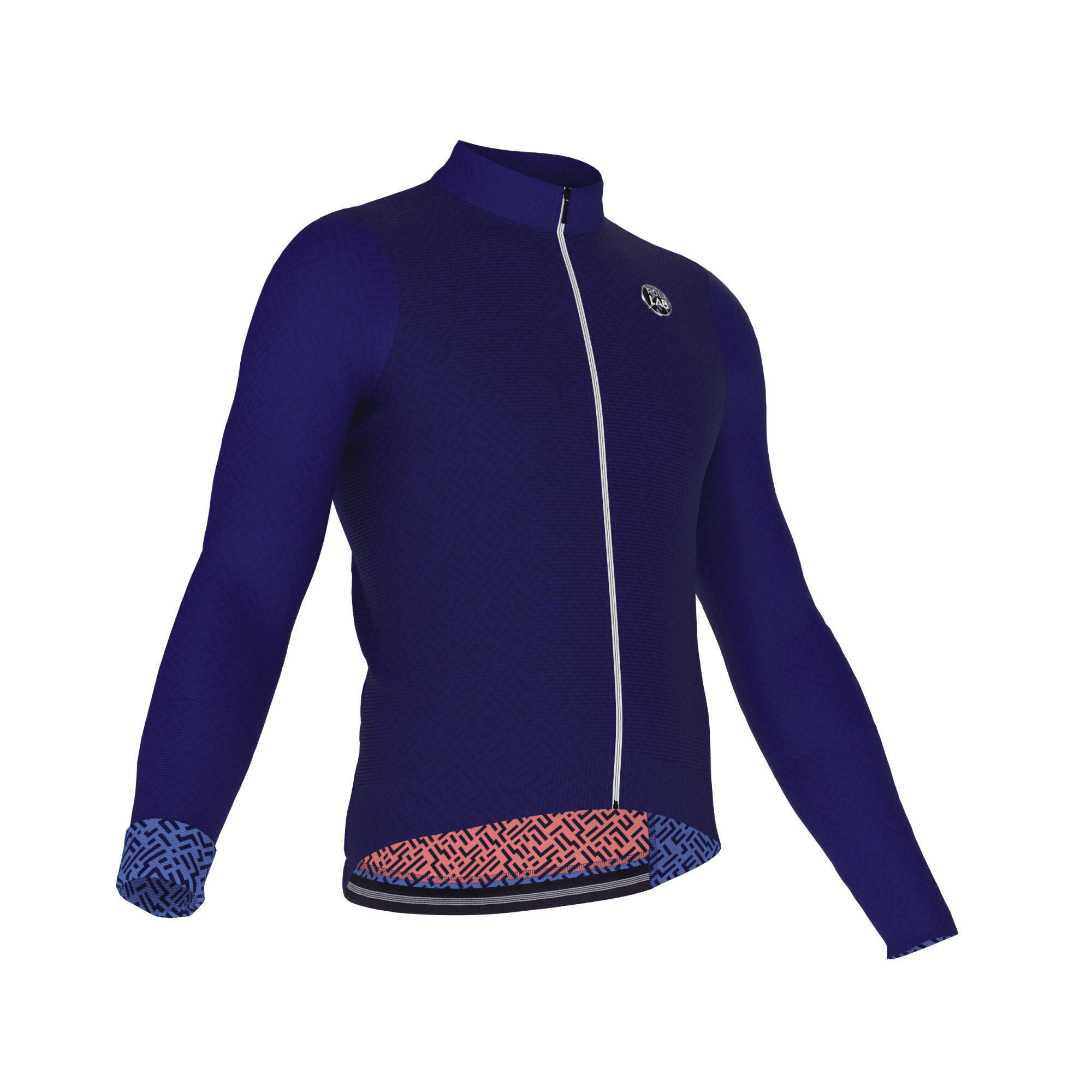 Poli - Maillot Vélo Manches Longues Unisexe - Fanfan Poli Lab - Maillot Manches Longues - Bleu - 40 M - Decathlon
