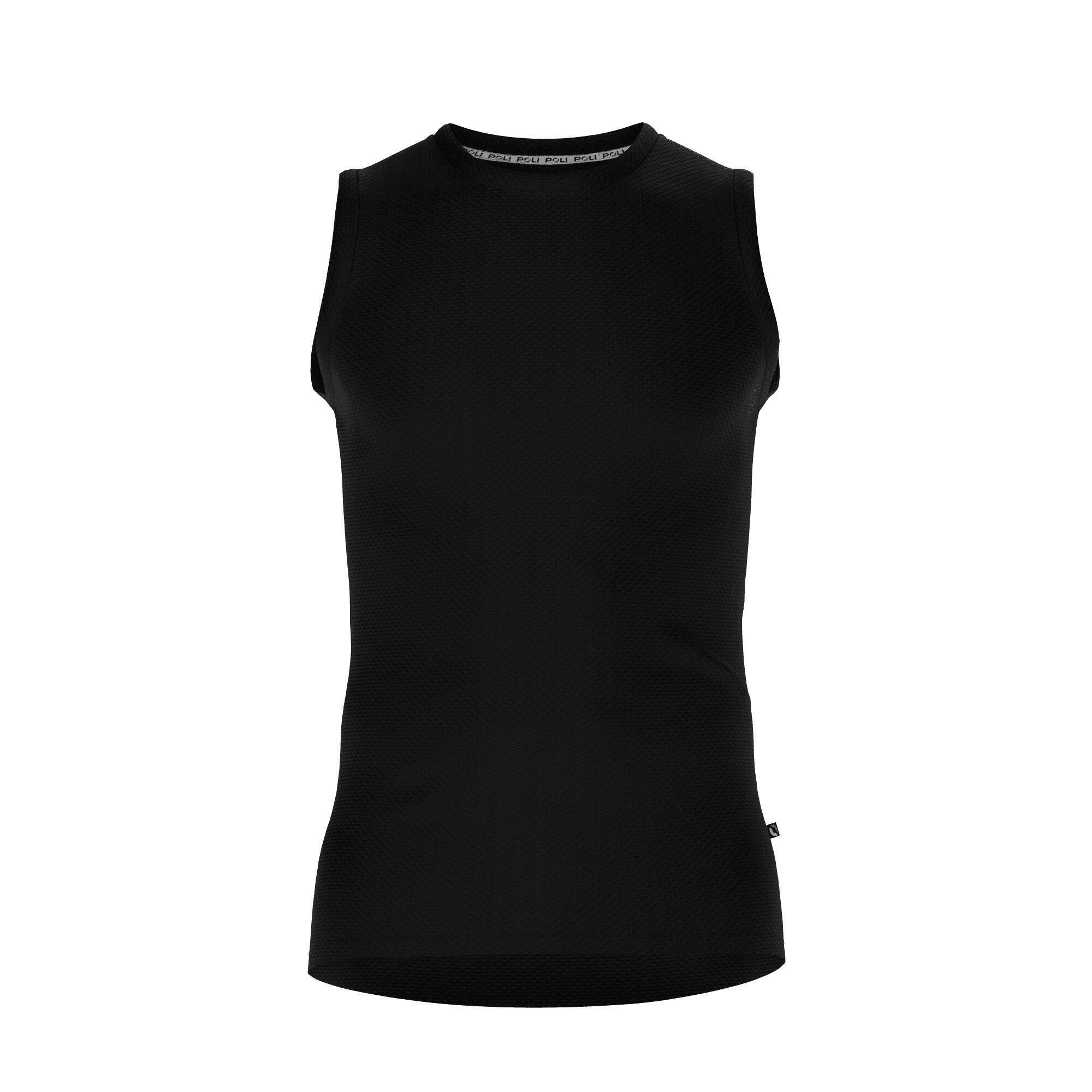 Poli - Sous-vêtement Sport Sans Manches Unisexe P-dry - Sous Maillot Sans Manche - Noir - 56 3xl - Decathlon