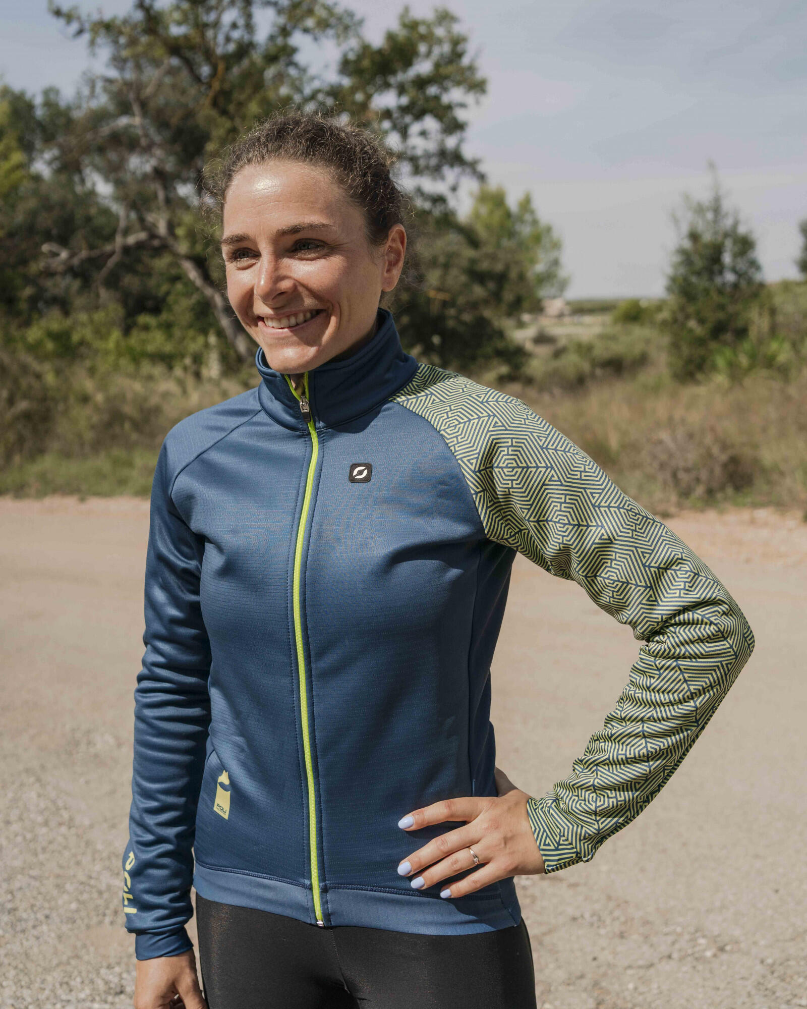 Veste vélo thermique hiver unisexe - CHESTER BASALTE 3/6