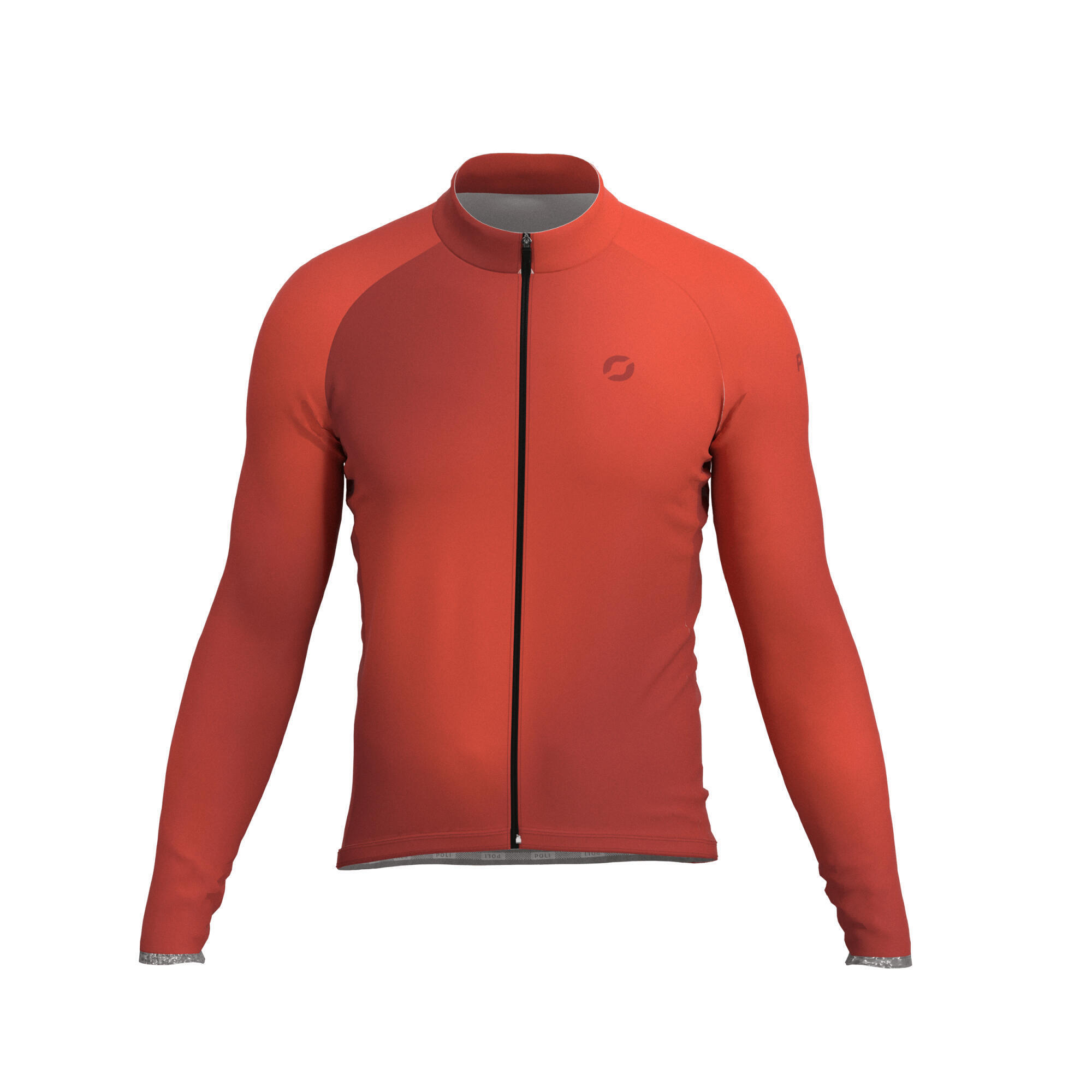 Poli - Maillot Vélo Manches Longues Unisexe - Roch Halo - Maillot Manches Longues - Orange - 40 M - Decathlon
