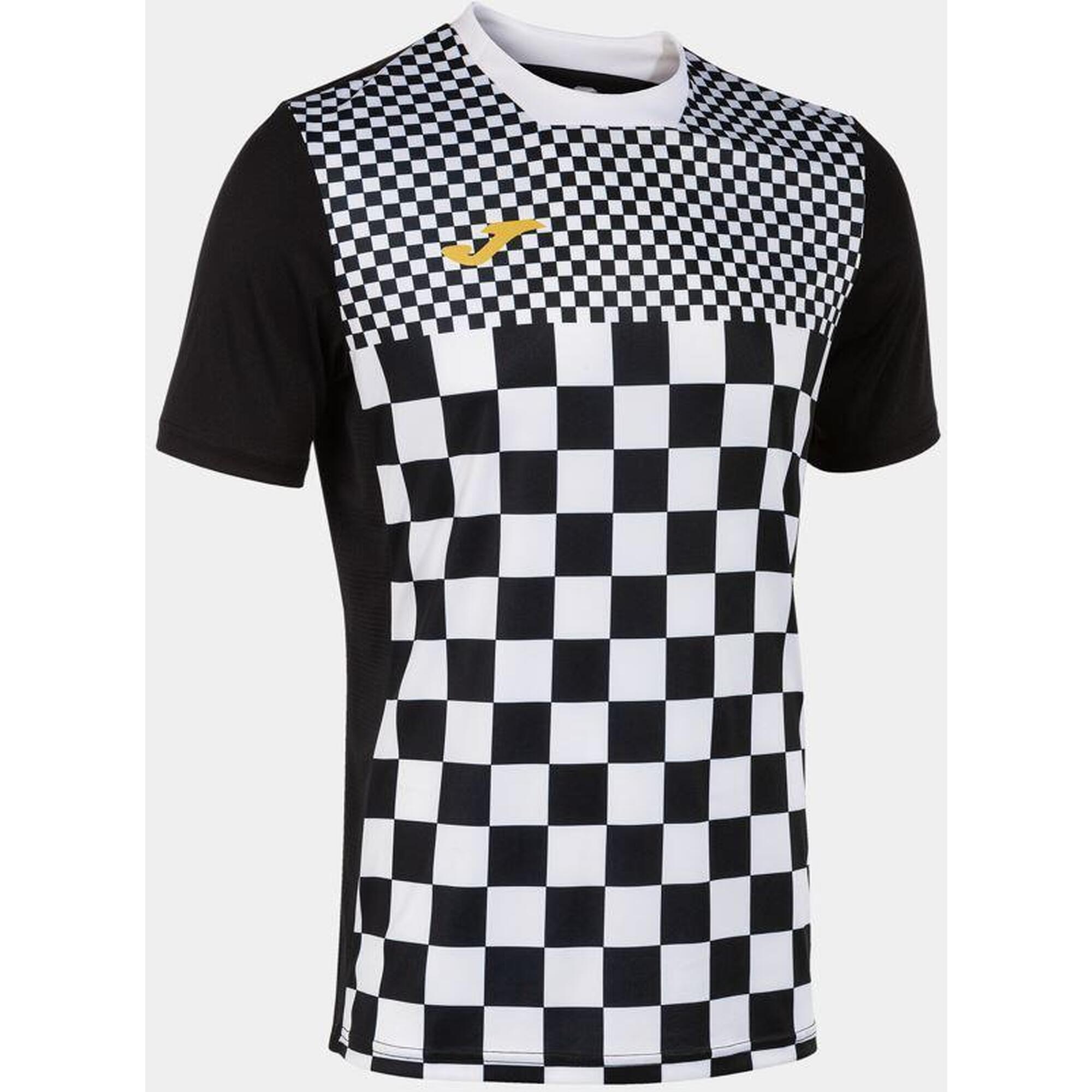 Joma Flag III SportJersey alb -negru 2xs - Respirabil și ușor