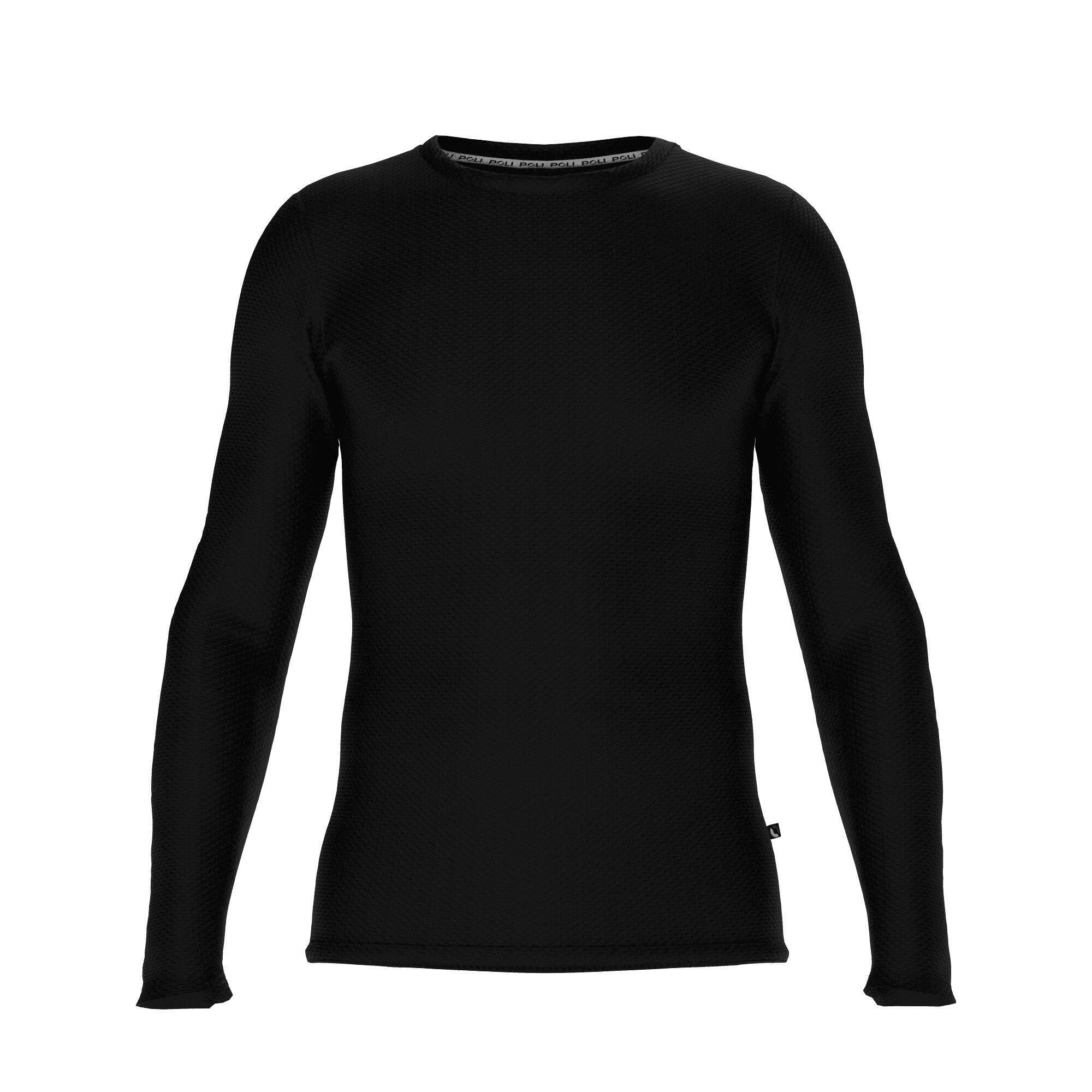 Poli - Sous-vêtement Sport Manches Longues Unisexe P-dry - Sous Maillot Manche Longue - Noir - 48 Xl - Decathlon