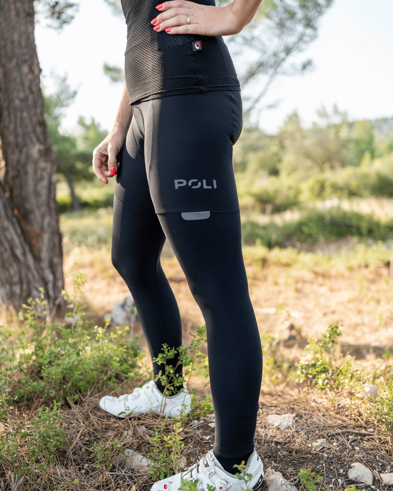 Collant cycliste sans bretelles femme - MEG SB V2 BLACK EDITION 2/6