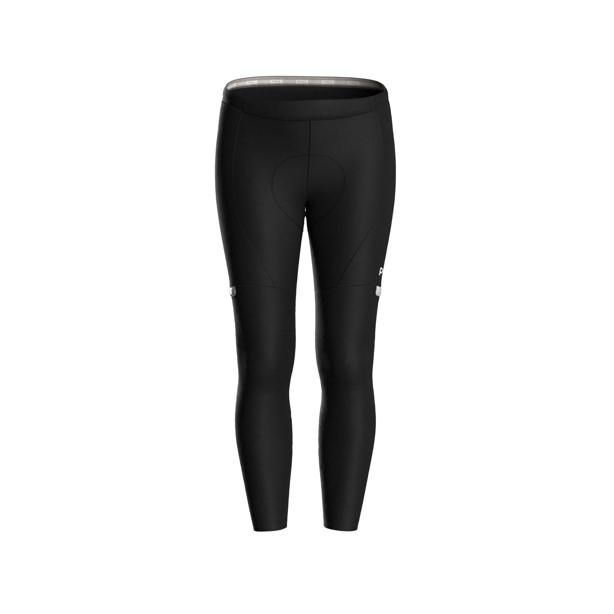 Poli - Collant Cycliste Sans Bretelles Femme - Meg Sb V2 Black Edition - Collant De Vélo - Noir - 40 M - Decathlon