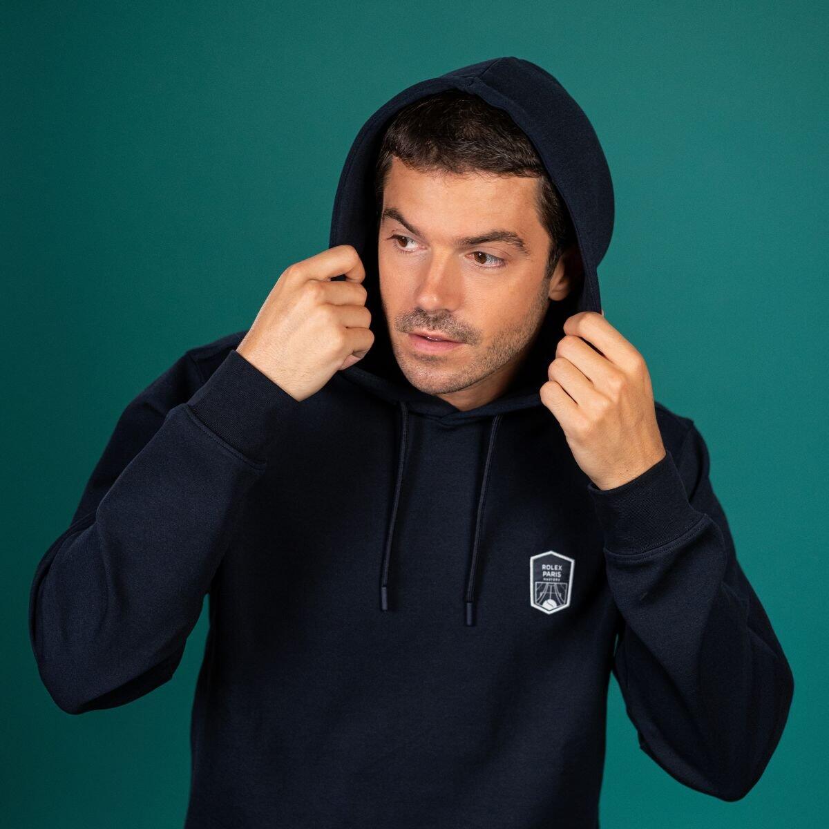 Sweat à capuche unisexe Rolex Paris Masters - Marine 3/4