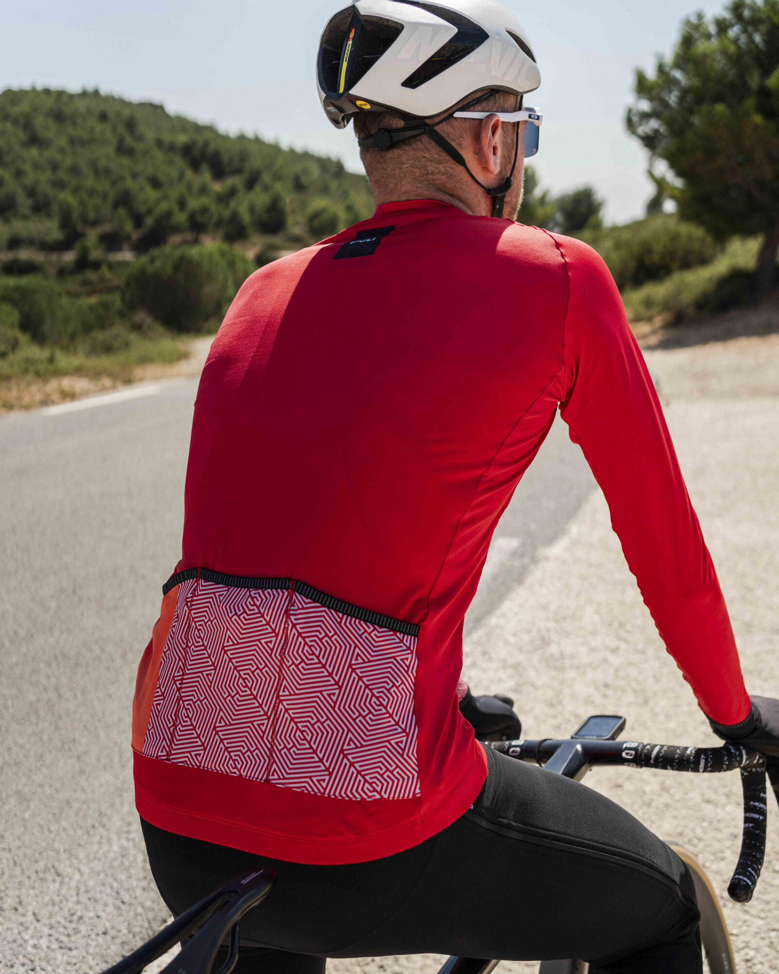 Maillot vélo manches longues unisexe - ROCH BASALTE 4/6
