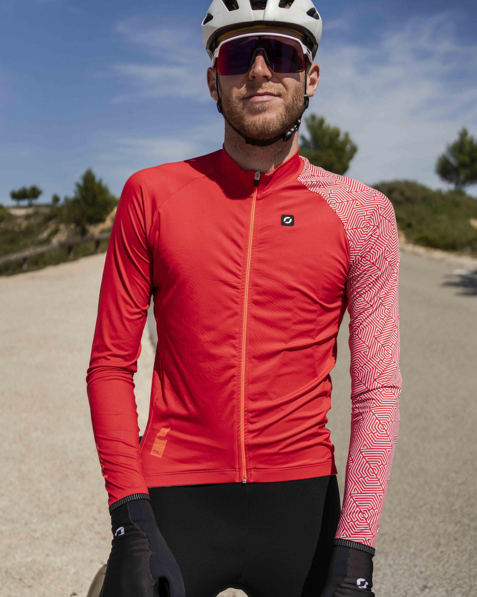 Maillot vélo manches longues unisexe - ROCH BASALTE 2/6