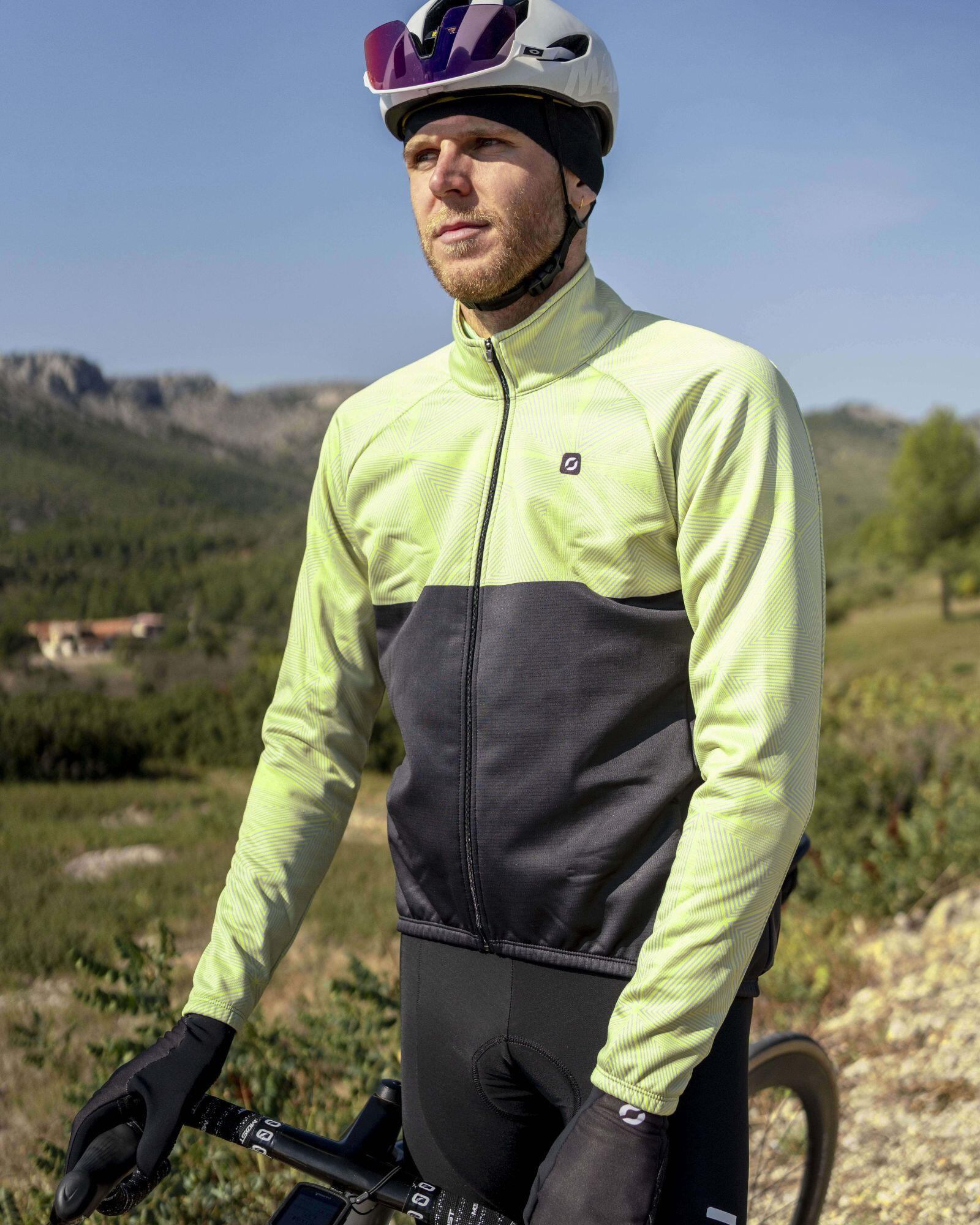 Veste vélo thermique mi-saison unisexe - WADES AXIOME 5/6