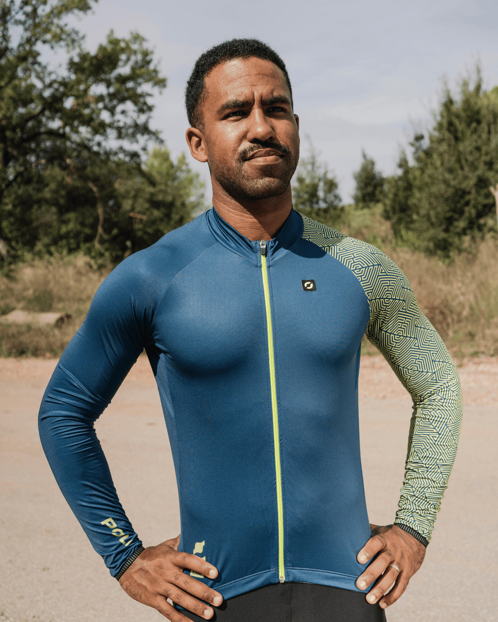 Maillot vélo manches longues unisexe - ROCH BASALTE 4/6