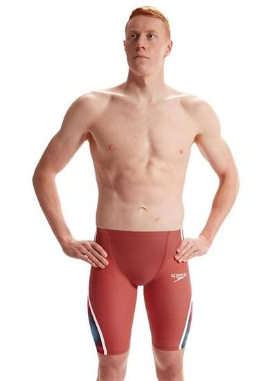 Speedo Fastskin LZR Pure Intent 2.0 Taille haute Jammer - Rouge flamme / Bleu