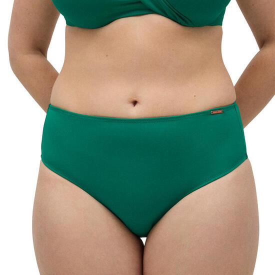 Braga bikini reductora alta micropiqué verde