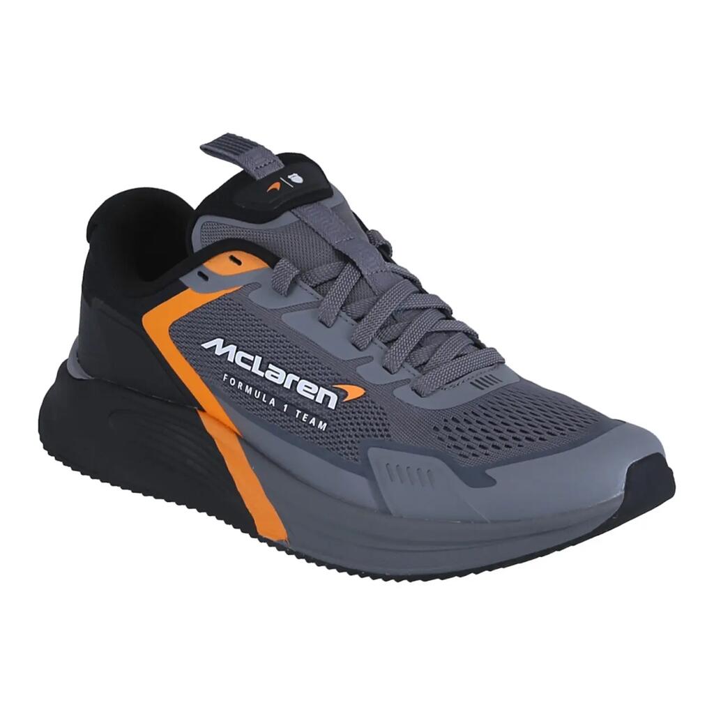 K-SWISS men''s running shoes, grey-black with papaya accents
