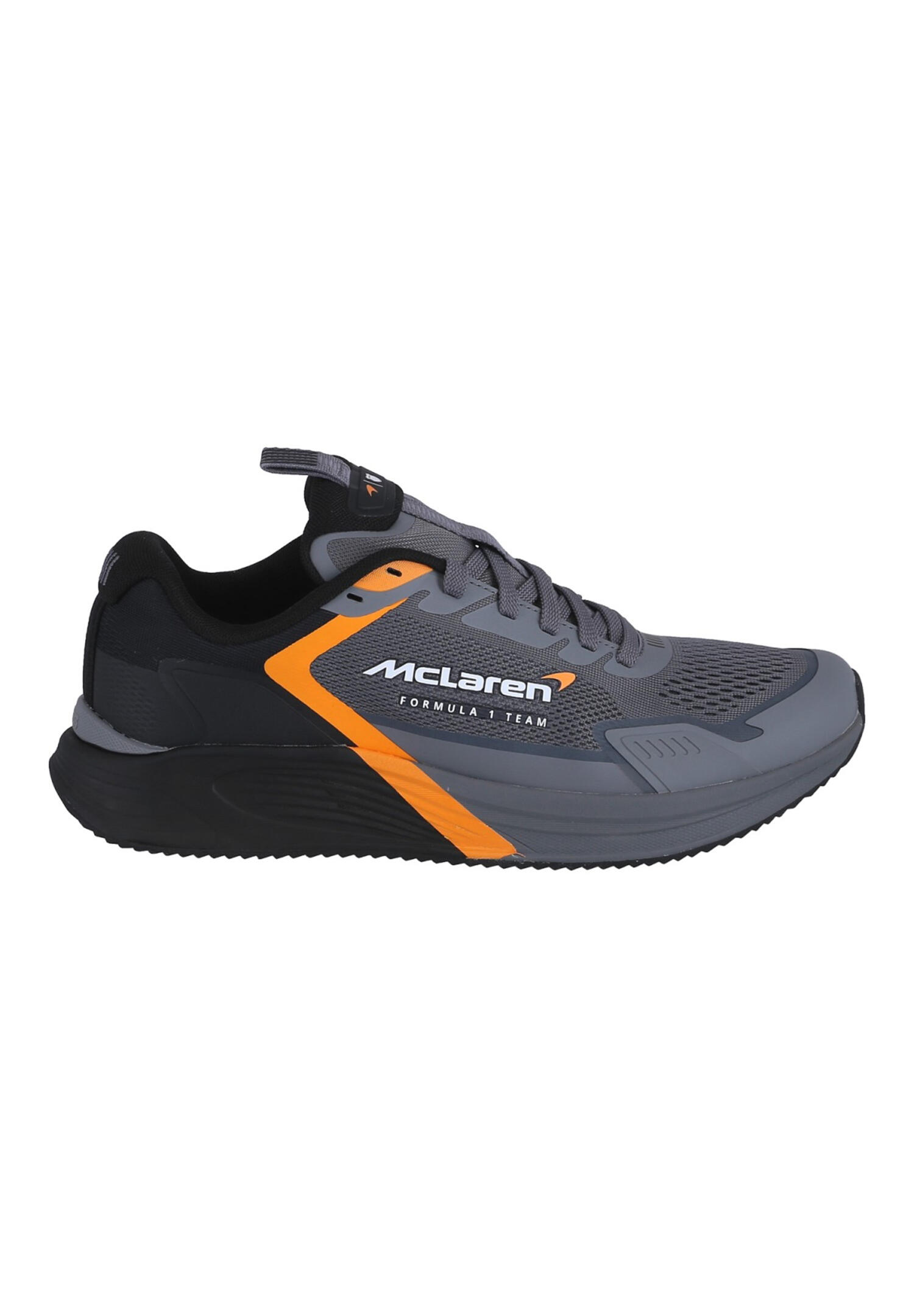 Scarpe da corsa K-SWISS uomo, grigio-nero con dettagli arancione papaya 2/6