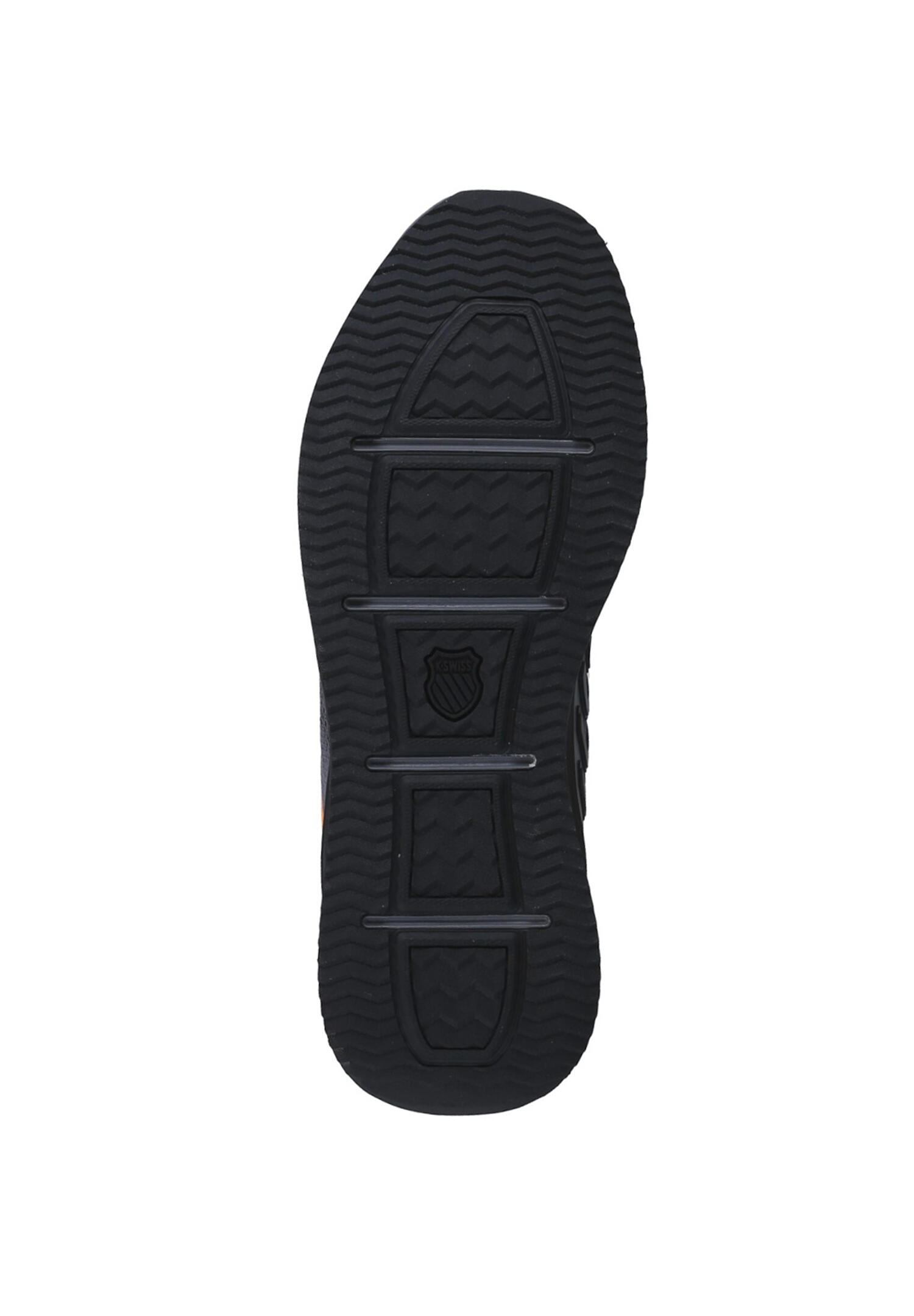Scarpe da corsa K-SWISS uomo, grigio-nero con dettagli arancione papaya 6/6