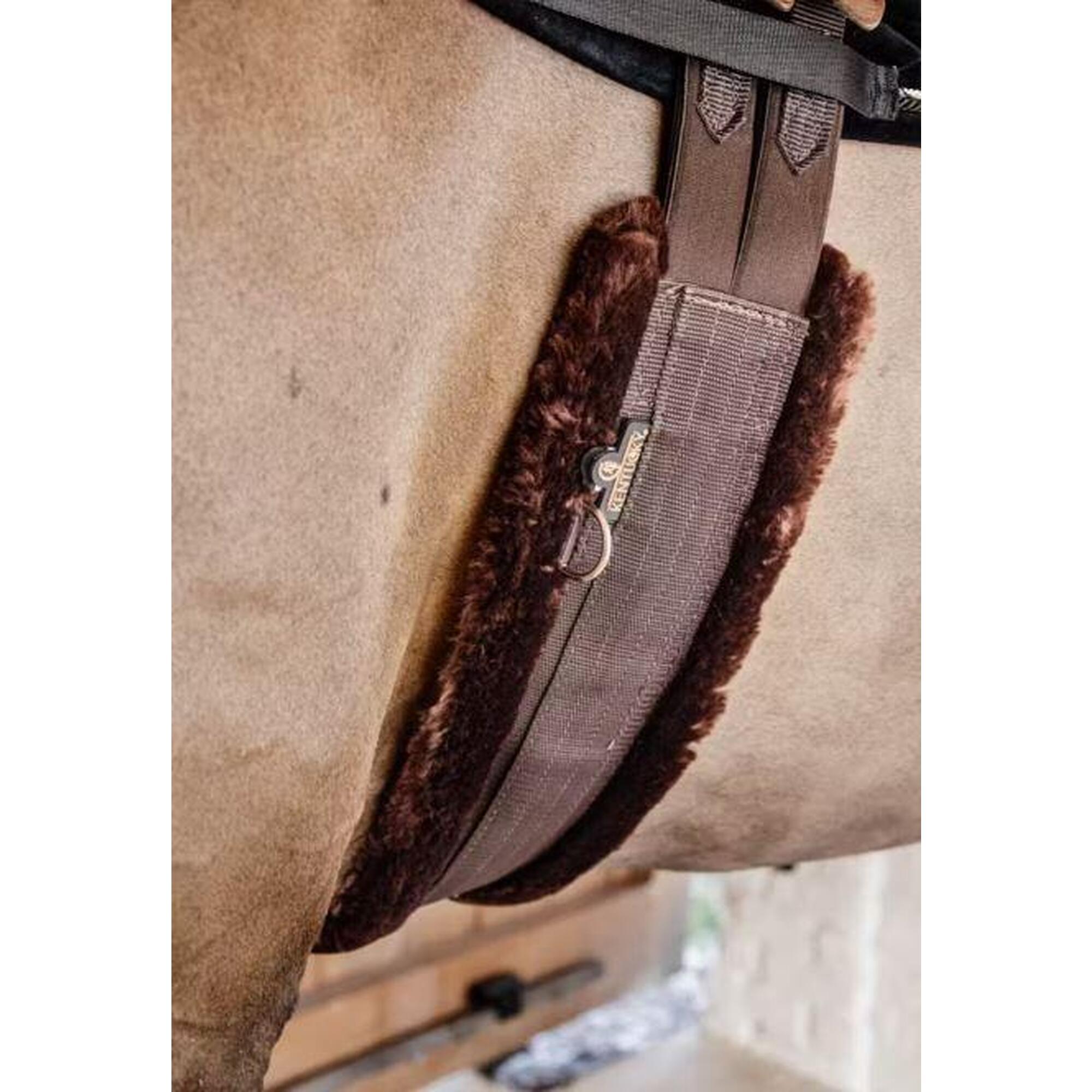 Kentucky Horsewear - Sangle Mouton Marron Mouton Marron - Kentucky - Selle D'Équitation - Marron - 120 Cm - Decathlon