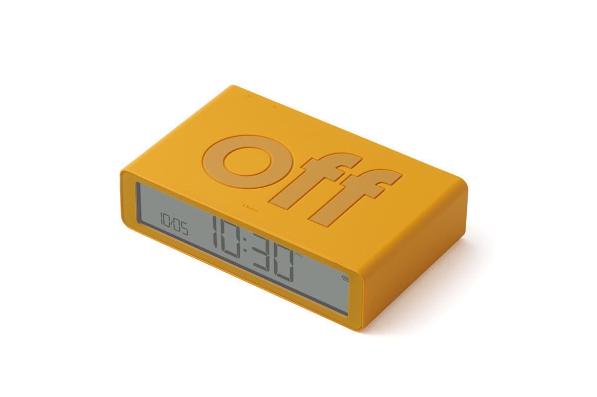 Despertador Lexon FLIP Classic amarelo 4/7