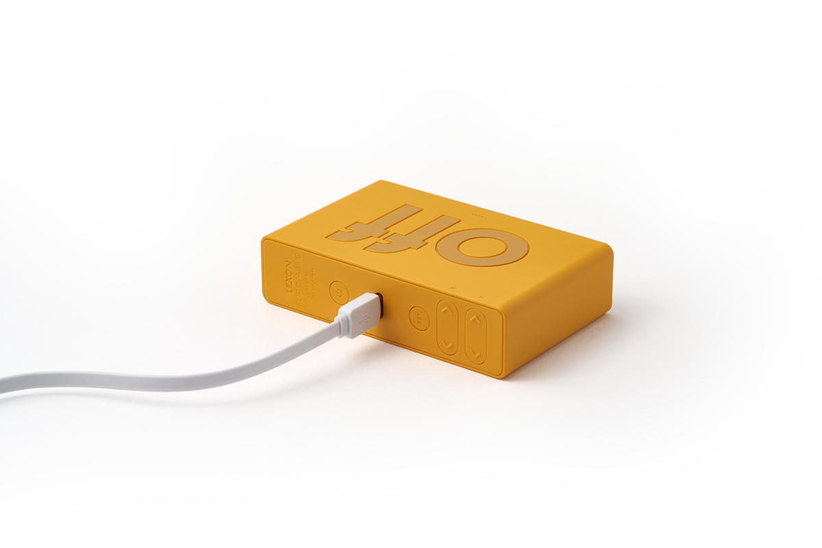 Despertador Lexon FLIP Classic amarelo 5/7