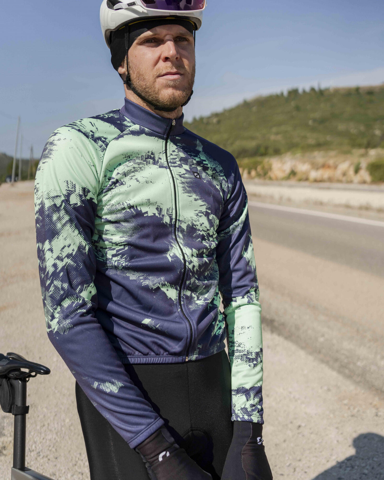 Maillot vélo manches longues unisexe - ALLOS PYRITE 2/6