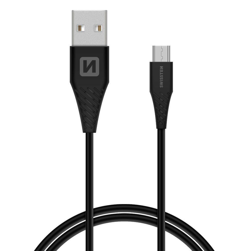 Cabo Swissten USB - microUSB preto - 1.5m 3/3