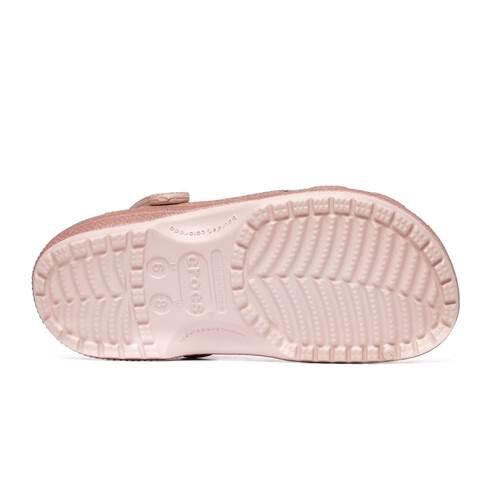 Flip-flops Crocs Model Classic Glitter Clog Culoare Argint