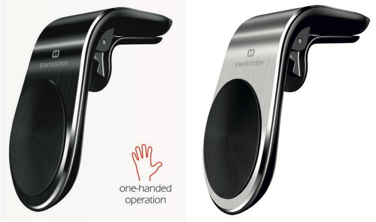 Suporte Swissten Magnetic Car Holder Easy Mount (black) 4/5