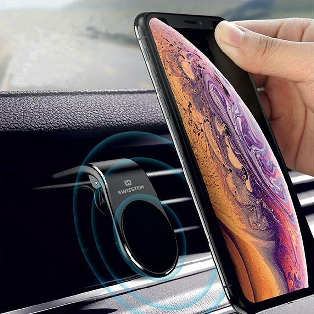 Suporte Swissten Magnetic Car Holder Easy Mount (black) 5/5