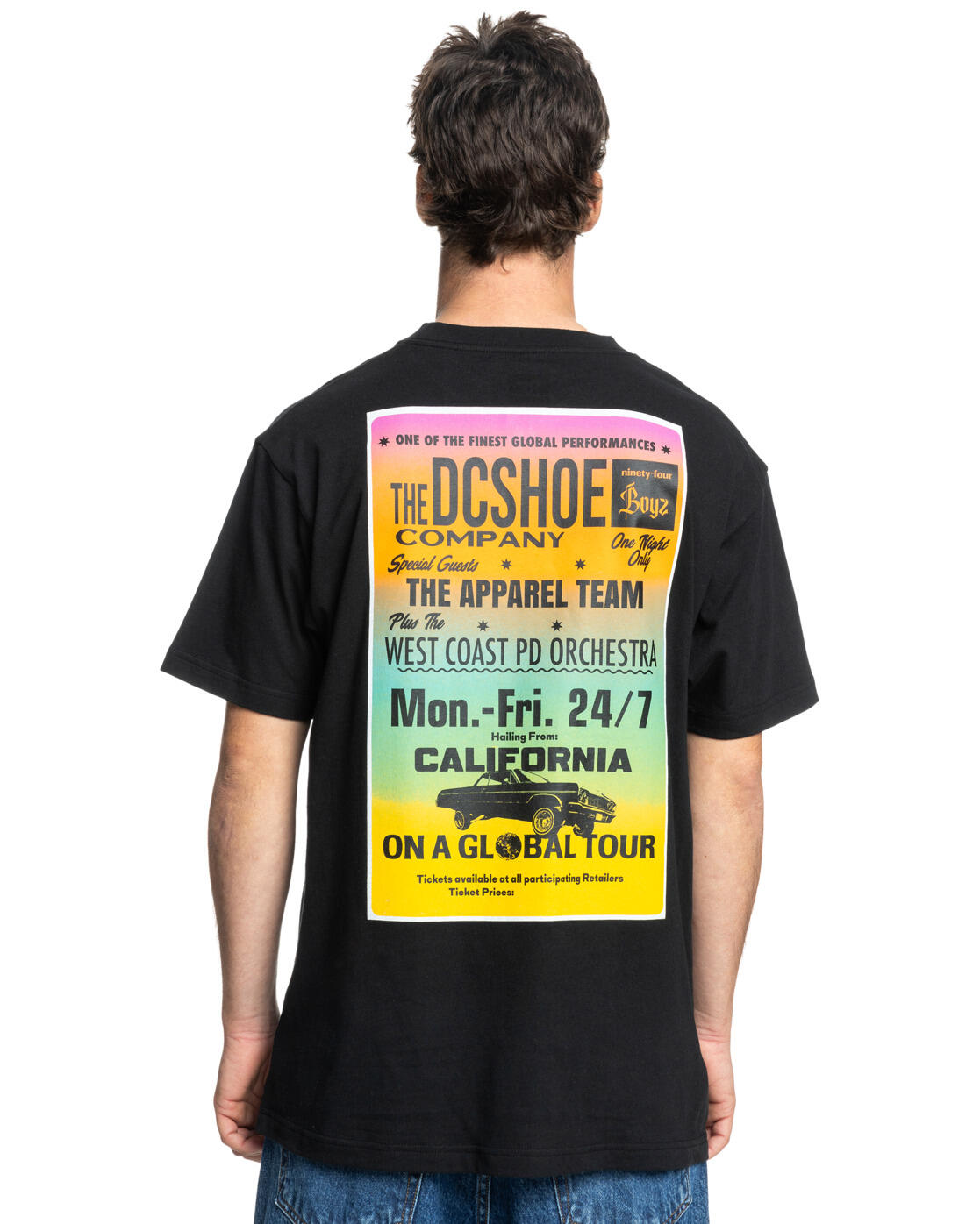 T-shirt à manches courtes THE VENUE Noir Homme 2/4