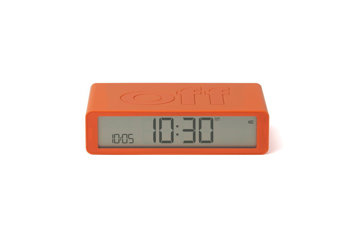 Despertador Lexon FLIP Classic laranja 2/5