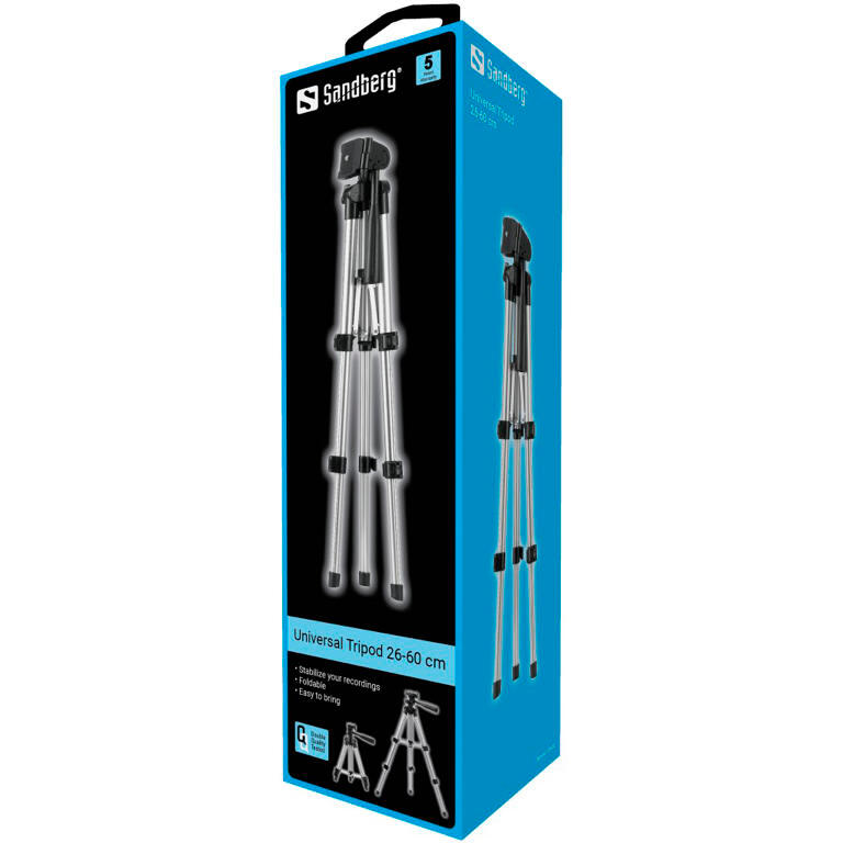 Suporte Sandberg Universal Tripod 26-60 cm 4/4