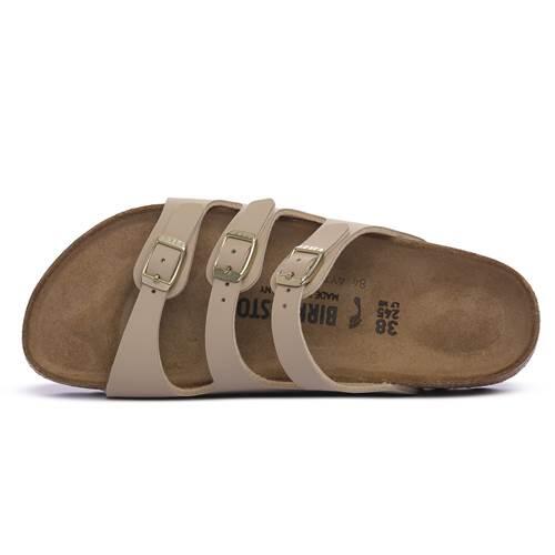 Sandalias Planas Mujer Birkenstock Florida Beige 4/5