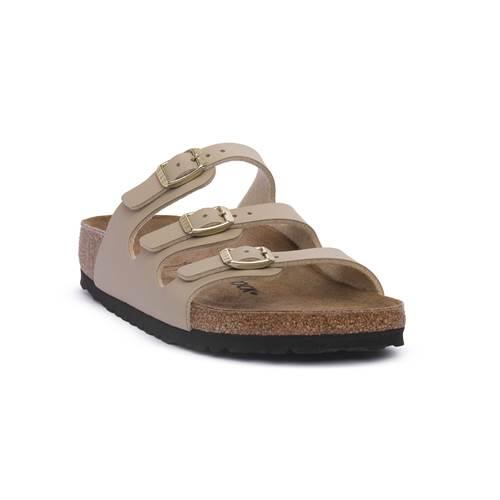Sandalias Planas Mujer Birkenstock Florida Beige