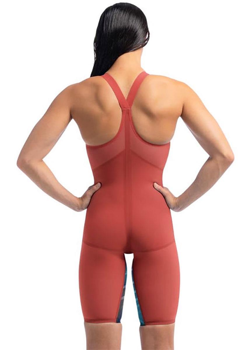 Speedo Fastskin LZR Pure Valor 2.0 Closedback Kneeskin - Rosso fiamma / Blu 2/6