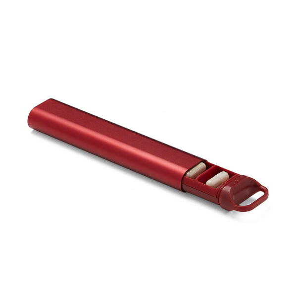Caixa comprimidos Lexon Nomaday Pillbox vermelho 4/6