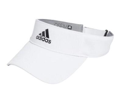 Adidas Tour Visor con Letra, Ajustable, Unisex, Blanco