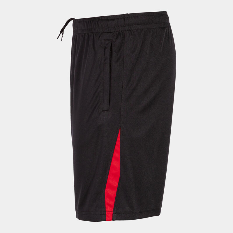 Joma Championship VII Shorts 2xl - Zwart/Rood, Ademend Sportkleding