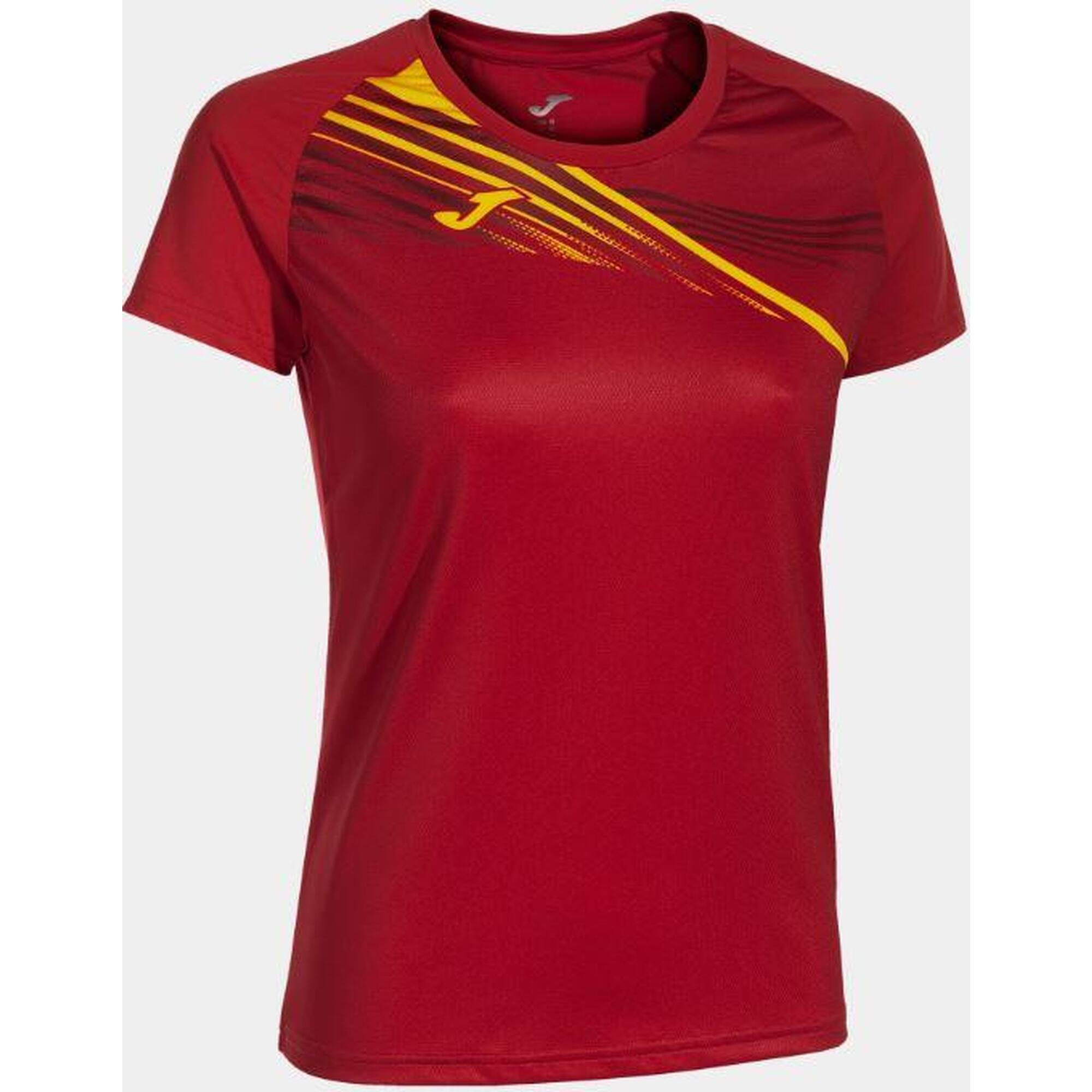 Ladies Sport t -Shirt Joma Elite X Red - Respirabil și flexibil