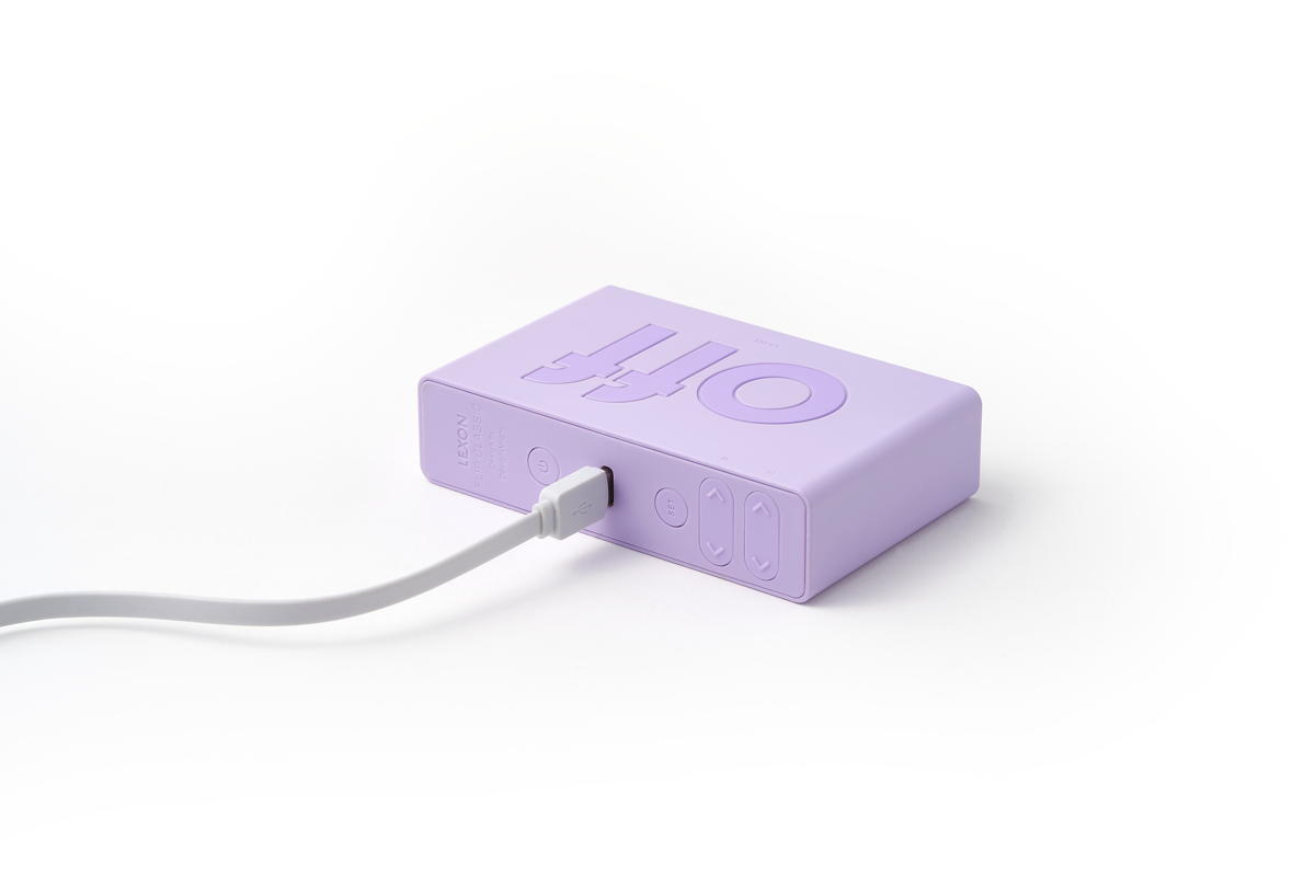 Despertador Lexon FLIP Classic roxo 5/7