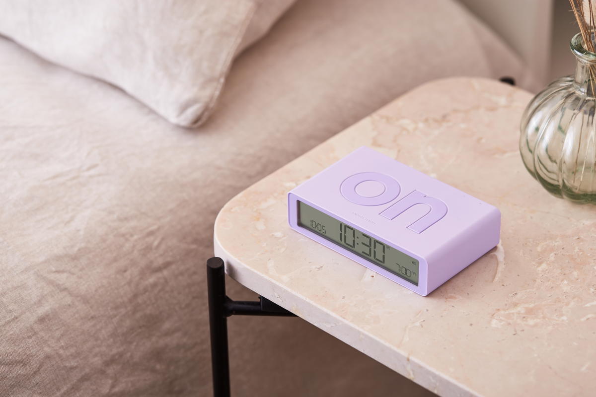 Despertador Lexon FLIP Classic roxo 6/7