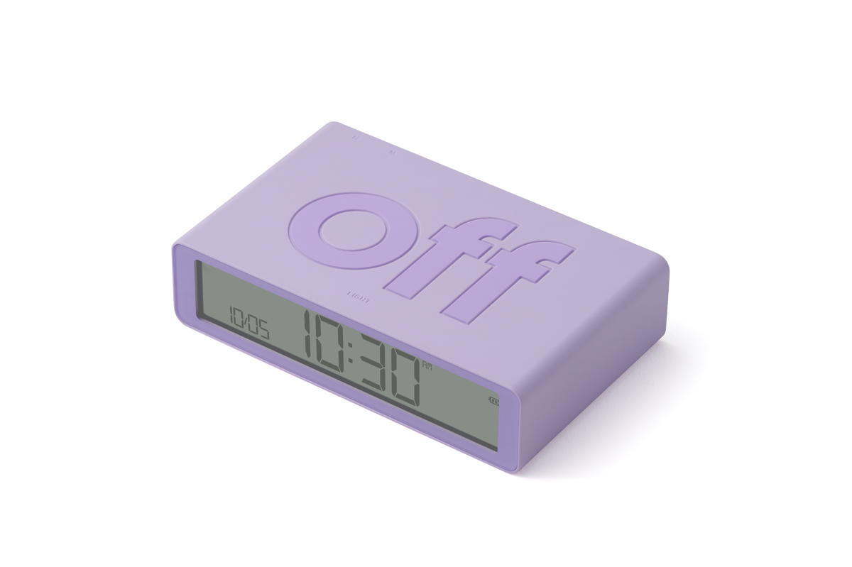 Despertador Lexon FLIP Classic roxo 4/7