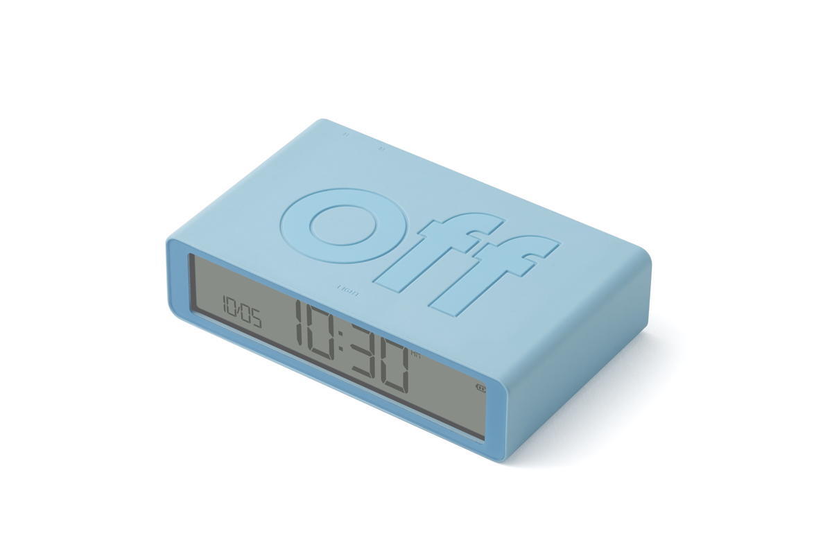 Despertador Lexon FLIP Classic azul claro 4/7