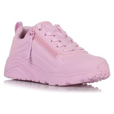 Skechers kinderen uno lite easy zip sneakers lichtroze