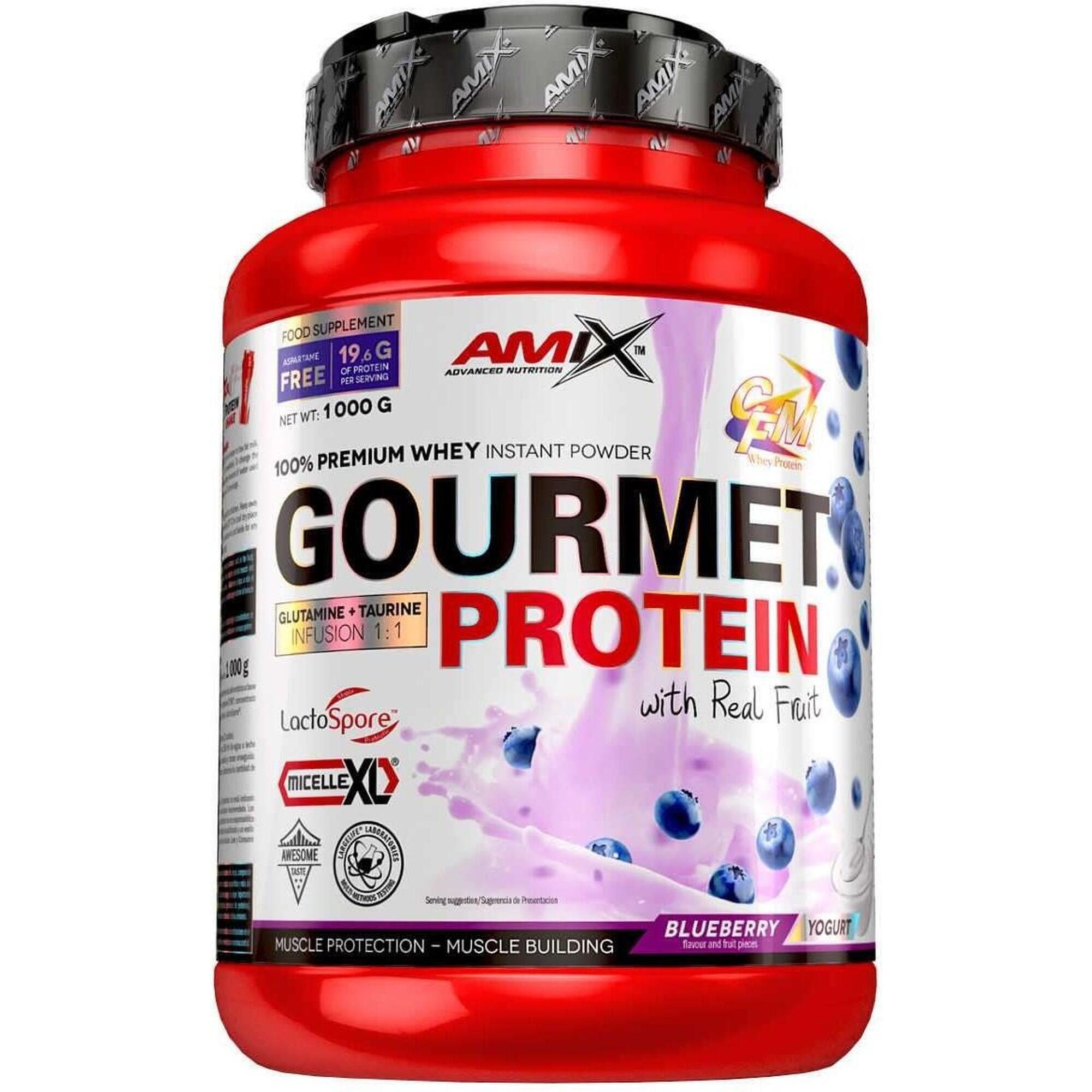 Gourmet Protein - 1000g Morango Chocolate Branco da Amix Nutrition Exclusivo Online      45,70€  Preço por quantidade 91,40€kg AMIX Gourmet Protein - 1000g Morango Chocolate Branco da Amix NutritionVendido e expedido por: FitnessZone    