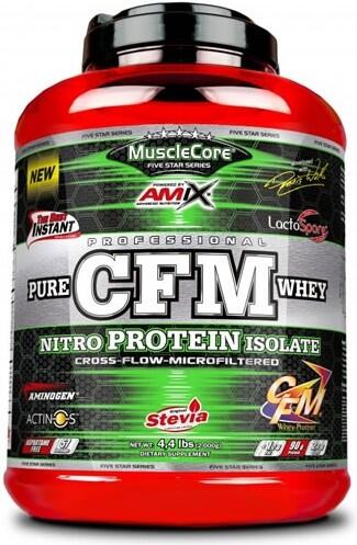 AMIX CFM Nitro Protein Isolaat - 2 kg dubbele chocolade Amix spierkern