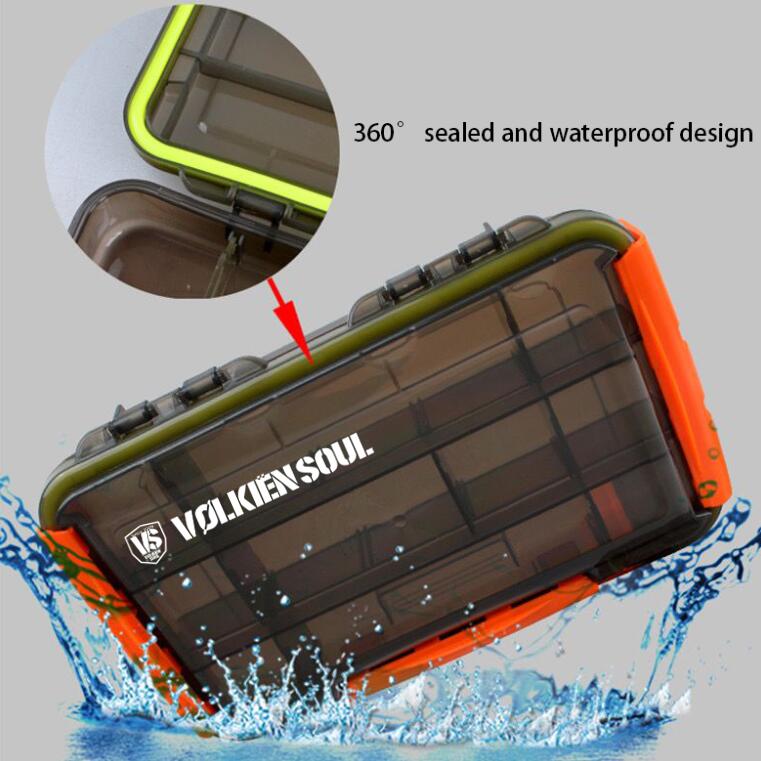 Scatola per esche TACTICAL Waterproof W34 - arancia 3/4