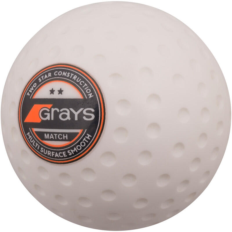 Pack 2 Bolas Hockey Grays Match Blanco 2/3