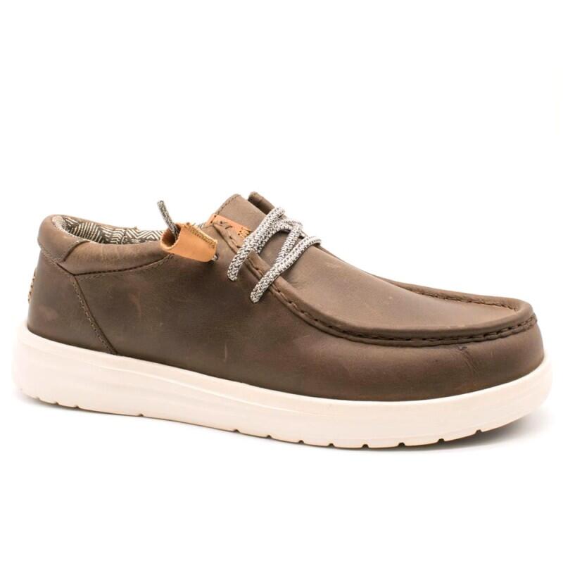 Baskets Hey Dude Modèle Paul Classic Couleur Marron 4/5