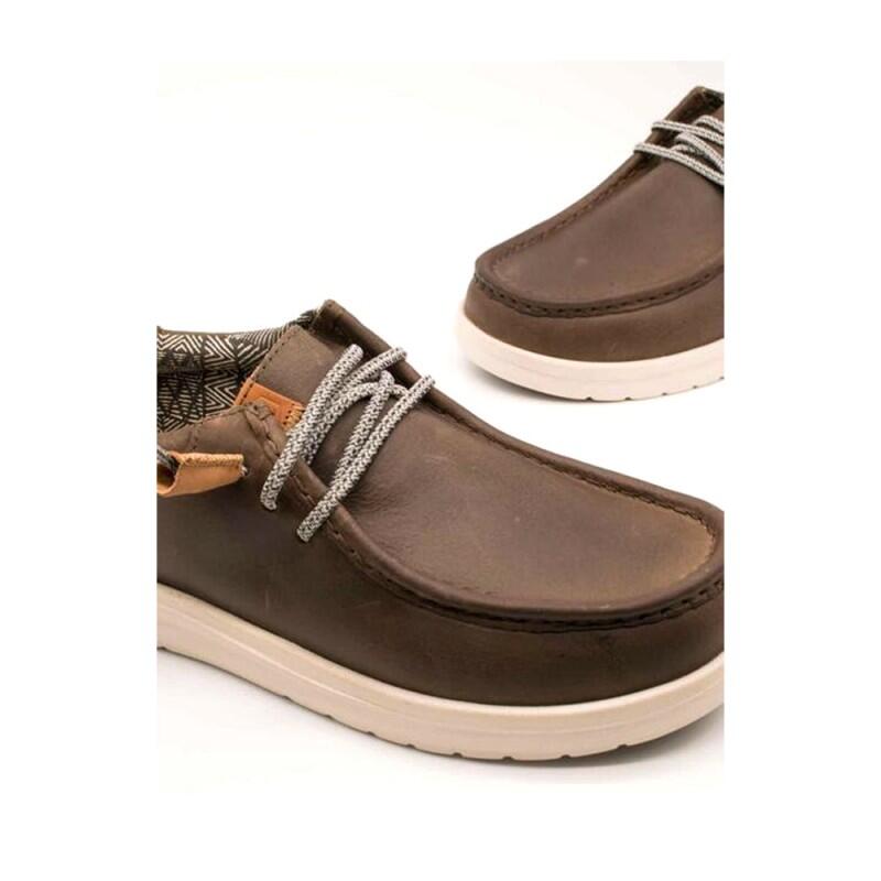 Baskets Hey Dude Modèle Paul Classic Couleur Marron 3/5