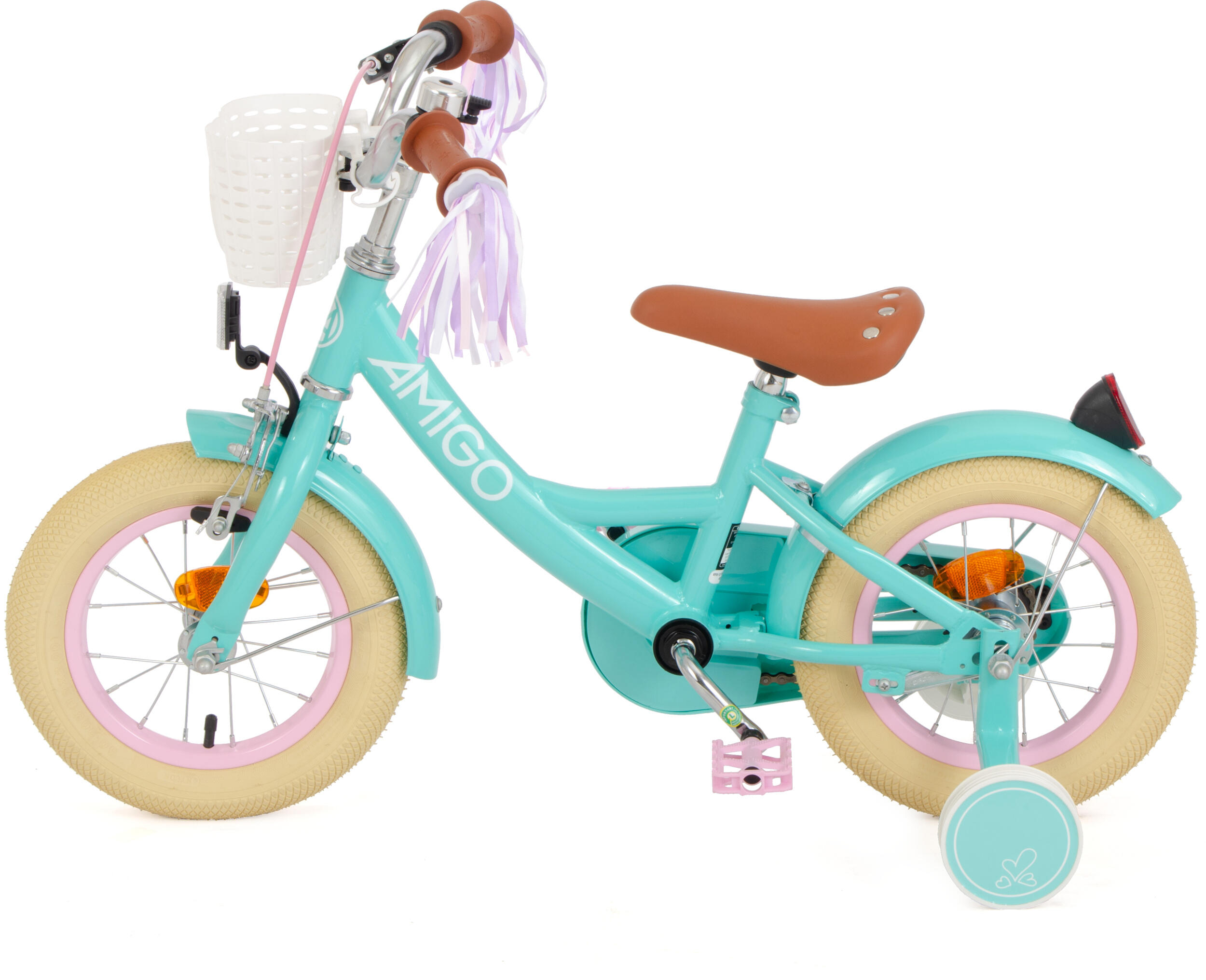 Perfect 12 Inch 21 cm Meisjes Terugtraprem Turquoise 4/7