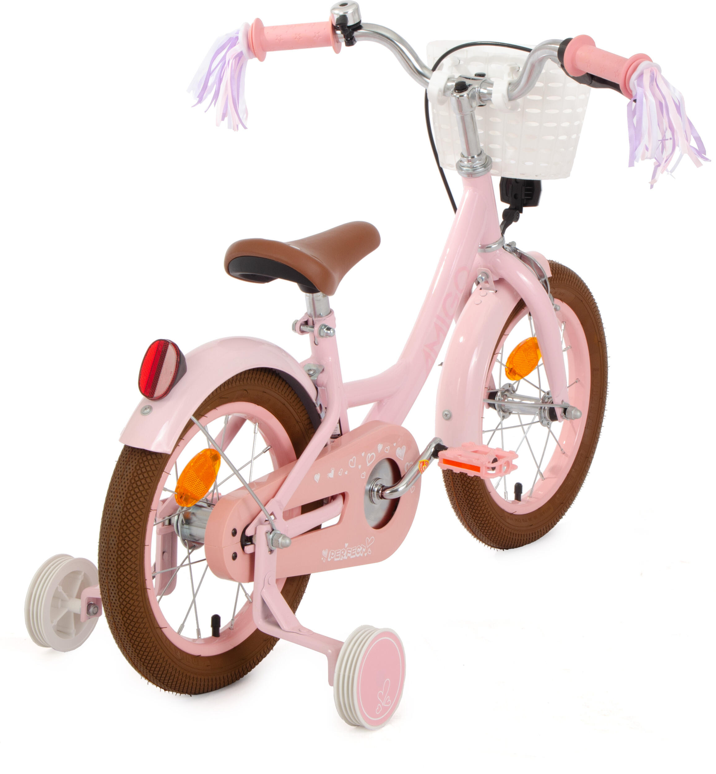 Perfect 14 Inch 22 cm Meisjes Terugtraprem Roze 7/7
