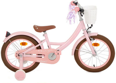 Perfect 16 inch 23,5 cm meisjes terugtraprem roze